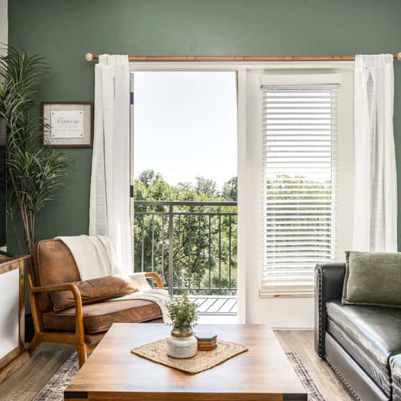Greenbelt Balcony 2BR | Hot Tub, Steps to Downtown - Image 1